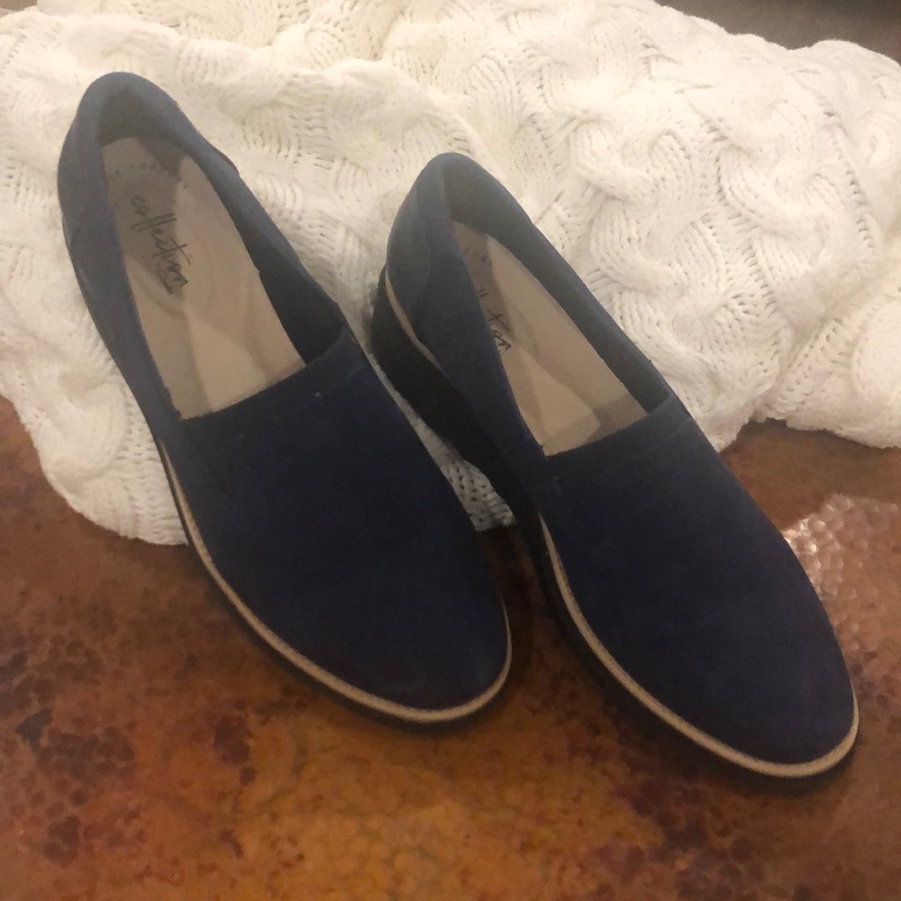 Clark’s Navy Loafers
